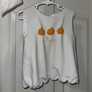 Polka Dot Pumpkin Kids Matching Set